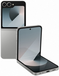 Смартфон Samsung Galaxy Z Flip6, 6.7" Dynamic AMOLED, 12GB, 256GB, 50MP, Type-C, DS, Сив