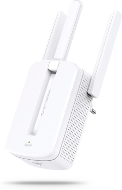 Безжичен екстендър Удължител на обхват Mercusys MW300RE, 300Mbps, 2 външни антени