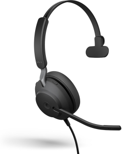 Слушалки Jabra EVOLVE2 40 SE моно слушалкa, USB-A, MS, черен
