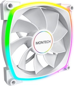 Вентилатор Montech RX140 PWM, REVERSE Fan, 140мм, ARGB, White