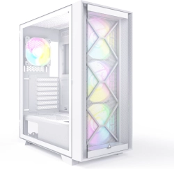 Кутия Montech AIR 1000 PREMIUM, Mid-tower Case, TG, 4x120мм ARGB Fans, Бял