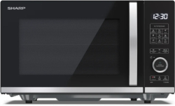 Бяла техника Sharp YC-QG204AE-B, Semi Digital, Flatbed, Built-in microwave grill, Grill Power