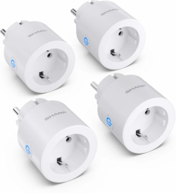 Контакт Sharp SGPH01EW4P - WiFi Smart Plug - 4 пакета, 802.11 b-g-n (2,4 GHz), бял