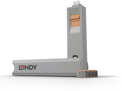 Други LINDY LNY-40428 :: Система за заключване на USB Type-C портове, 1 ключ, 4 порт