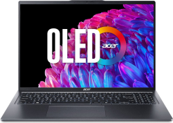 Лаптоп Acer Swift Go 16, Intel Core Ultra 7 155H, 32GB, 1TB SSD NVMe, 16" 3.2K OLED, Гтафит