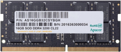 Памет Apacer памет RAM 16GB DDR4 SODIMM 1024x8 3200MHz - AS16GGB32CSYBGH