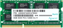 Apacer памет RAM 8GB DDR3 SODIMM 512x8 1600MHz - AS08GFA60CATBGC