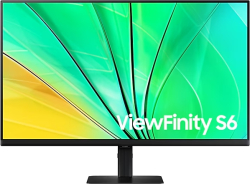 Монитор Samsung ViewFinity S6 S60UA, 32" 2560 x 1440, 350 cd/m2, 75Hz, 16:9, HDMI, Display Port