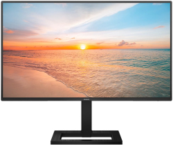Монитор Philips 24E1N1300AE, 23.8" FHD, IPS, 100 Hz, USB Type-C, HDMI, 1 ms, Матов, Черен