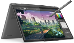 Лаптоп Lenovo Yoga 7 2-in-1 14AHP9, AMD Ryzen 7 8840HS, 16GB, 1TB SSD NVMe, 14" 1920x1200, Сив