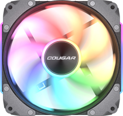 Вентилатор COUGAR APOLAR 120 ARGB, 4 Pin PWM, 3 pin ARGB, 12 V, 2200 RPM, 75.38 CFM, 37.1 dBA, 120 x 120