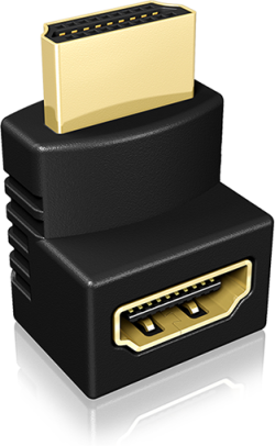 ICYBOX IB-CB009-1 : Комплект от 2x HDMI ъглови адаптери с две различни посоки