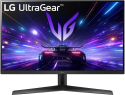 Монитор Геймърски LG UltraGear 27GS60F-B, 27" FHD, IPS, 180 Hz, 300 cd/m2, 1ms, 1x HDMI, 1x DP, Черен