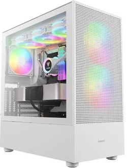 Кутия Gamdias кутия Case EATX - TALOS E3 MESH ELITE White - aRGB, Tempered Glass