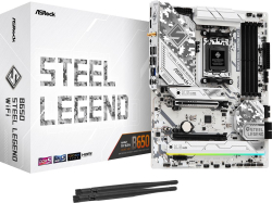 Дънна платка ASROCK B650 Steel Legend, AM5, 4x DDR5, HDMI, 1x DP, 2.5G LAN, 802.11ax, BT, 7.1 CH HD Audio