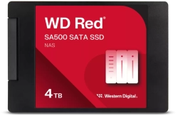 Хард диск / SSD WD Red SA500 NAS SATA 2.5” - 4 TB, 560MB/s производителност на последователно четене, SATA интерфейс