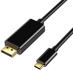 Кабел/адаптер VCom кабел Cable Type-C to DisplayPort - 8K Black - CU422C-1.8m