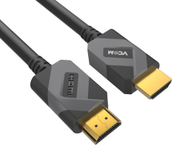 Кабел/адаптер VCom Кабел HDMI v2.1 M - M 2.0m - 8K Dolby Vision HDR, Black-Grey - CG805-2.0m