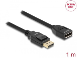 Кабел/адаптер Удължителен кабел Delock DisplayPort 1.2 мъжко - DisplayPort женско