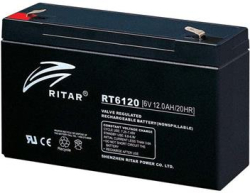Оловна батерия RITAR, (RT6120) AGM, 6V, 12Ah, 150 -50 -93 mm, Терминал1