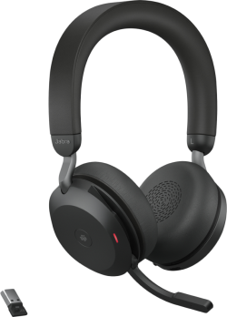 Слушалки JABRA EVOLVE2 75, Link380a MS Stereo Black, EVOLVE2 75 слушалки Black MS