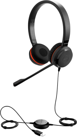 Слушалки JABRA EVOLVE 30 II MS Стерео USB лента за глава, шумопотискане, USB и 3.5