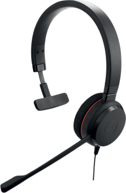 Слушалки JABRA EVOLVE 20 MS Mono USB лента за глава, шумопотискане, USB конектор