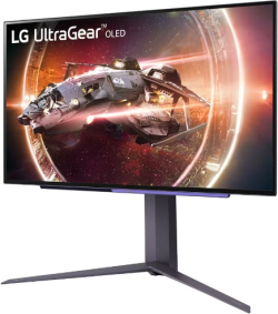 Монитор Геймърски LG 27GS95QE-B, 26.5", UltraGear OLED 0.03ms (GtG), AG, QHD (2560x1440), 240Hz