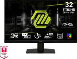 Монитор MSI MAG 322UPF, 32", Rapid IPS, 160Hz, 1ms, UHD 3840x2160, FLAT, HDR 400,FreeSync Premium