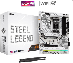 Дънна платка ASROCK B650 STEEL LEGEND WIFI, 1 Blazing M.2 (PCIe Gen5x4), AM5 Ryzen