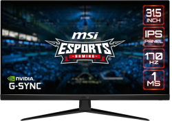 Монитор MSI G321Q, 31.5", IPS, 170Hz, 1ms, WQHD 2560x1440, FLAT, Anti-glare, G-Sync Compatible