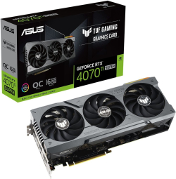 Видеокарта ASUS TUF Gaming GeForce RTX 4070 Ti SUPER OC 16GB GDDR6X, 3x DisplayPort, 2x HDMI