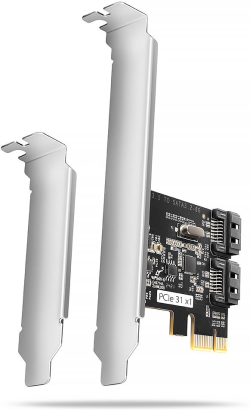 Мрежова LAN карта/адаптер Контролер ESTILLO AXAGON PCES-SJ2, PCI-ex, За 2 бр. вътрешни SATA 6G порта