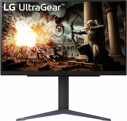 Монитор LG 27GS75Q-B, UltraGear 27" IPS, AG, 1ms GtG, 165Hz, 1000:1, 300cd-m2, QHD 2560x1440