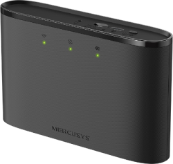 Безжичен рутер Mercusys MT110, 4G LTE, 2.4 GHz, 150 Mbps, 5V, 1A, micro USB, Nano SIM, 802.11a/b/g/n, Черен