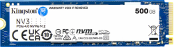 Хард диск / SSD Kingston NV3, 500GB, M.2 2280, PCI Express 4.0 x4, До 5000 MB/s, 3D NAND Flash