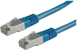 Медна пач корда Patch cable FTP Cat. 5e 0.5m, Blue 21.15.0184