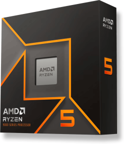 Процесор AMD RYZEN 5 9600X, 6-Core, 3.9 GHz, 32MB, 65W, AM5, BOX, No Cooler