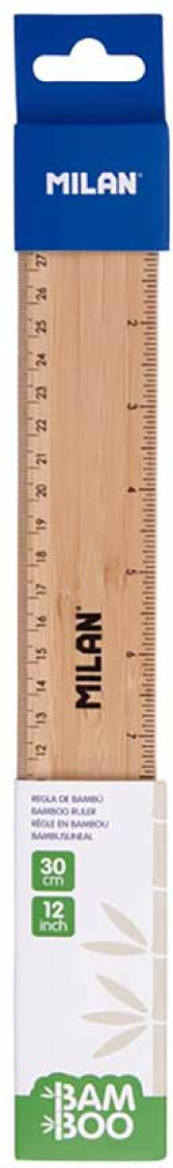 Канцеларски продукт Milan Линия Bamboo, бамбукова, 30 cm