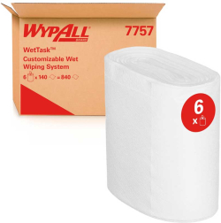 Продукт Kimberly-Clark Кърпи за почистване Kimtech Wettask DS Wipers 7757, 140 къса, бели