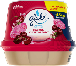 Почистващ продукт Glade Ароматизатор Cherry&Peony Luscios, гел, 180 ml