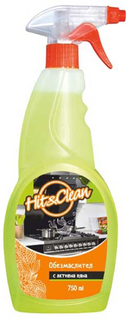 Почистващ продукт Hit&Clean Обезмаслител, с помпа, 750 ml