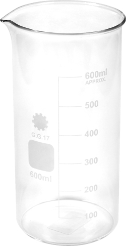 Продукт Gelsonlab Чаша бехер, стъклена, 600 ml, 10 броя