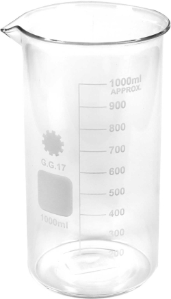 Продукт Gelsonlab Чаша бехер, стъклена, 1000 ml, 10 броя