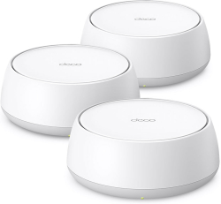 Безжични WiFi Mesh системa TP-Link Deco BE25 , 2.4 GHz-5 GHz, 688+2882 Mbps, 802.11be, 2x 2.5G, IPv6, QoS, MIMO, 3 броя