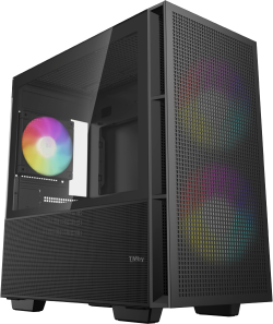 Кутия DeepCool CH360, Mid Tower, Mini-ITX/Micro-ATX/ATX PS 2, 1xUSB3.0, 1xAudio, 1x Type-C