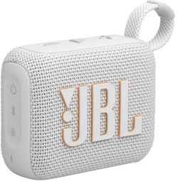 Bluetooth Колонкa JBL GO 4, 4.2 W, 90 - 20 000 Hz, Bluetooth 5.3, 850mAh, USB Type-C, Multipoint, Бял