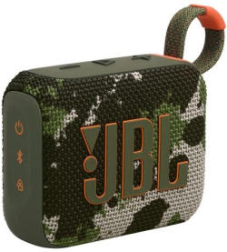 Bluetooth Колонкa JBL GO 4, 4.2 W, 90 - 20 000 Hz, Bluetooth 5.3, 850mAh, USB Type-C, Multipoint, Камуфлаж