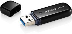 USB флаш памет Apacer флашка Flash Drive AH355 64GB USB 3.2 Gen 1, Black