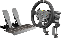 Мултимедиен продукт Волан MOZA R3 Bundle R3 Base + ES Wheel + SR-P Lite Double + R3 Table Clamp за PC и Xbox